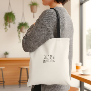 面白いインスピレーションの引用 ユーモア タイポグラフィ トートバッグ