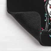 面白いウィペットクリスマス グラフィックス 犬 ライト好き マウスパッド (コーナー)