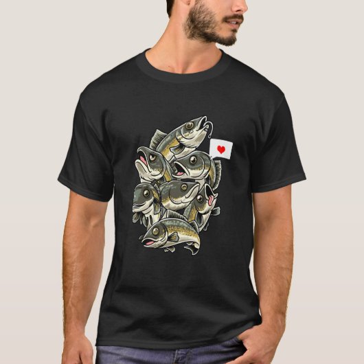 面白いウォレイヨの魚 Tシャツ (正面)