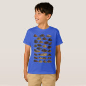 面白いウンココレクション グロテスクな自然のイラスト Tシャツ (正面フル)