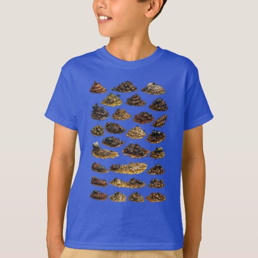 面白いウンココレクション グロテスクな自然のイラスト Tシャツ (正面)