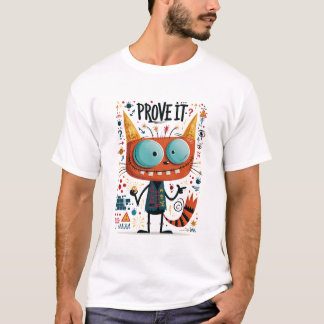 面白いエイリアンキャラクターギフトを証明せよ Tシャツ