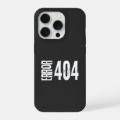 面白いエラー404ページが見つかりませんギークユーモアデザイン iPhoneケース (裏面)