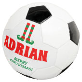 面白いエルフの足 クリスマス サッカー ボール スポーツ ギフト (3/4)