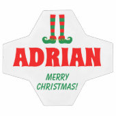 面白いエルフの足 クリスマス サッカー ボール スポーツ ギフト (フラット)