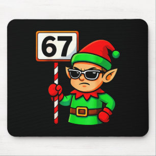 面白いエルフシックスセブン 6 7 メメクリスマスコスチューム 67 マウスパッド