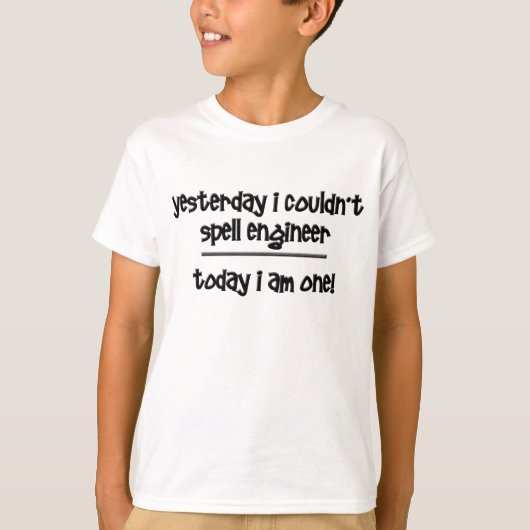 面白いエンジニア Tシャツ (正面)