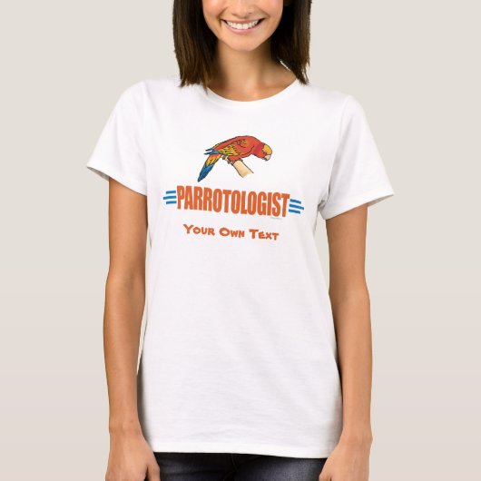面白いオウム愛好家 Tシャツ (正面)