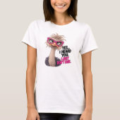 面白いオオトミ鳥Tシャツ Tシャツ (正面)