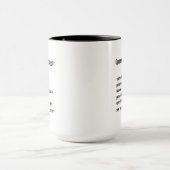 面白いオペレーションズマネージャーの定義ギフト マグカップ (中央)