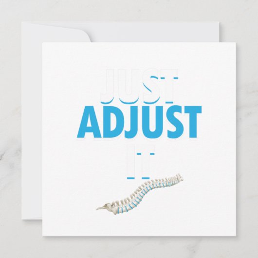 面白いカイロプラクター　ちょうせいするだけで　脊椎の医師 招待状 (正面)