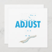 面白いカイロプラクター　ちょうせいするだけ　脊椎の医師 フィジカルテラピスト ギフト 招待状 (正面/裏面)