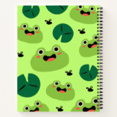 面白いカエルたち ノートブック (裏面)