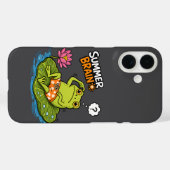面白いカエル 夏の脳|おバカなカエル カートゥーン Case-Mate iPhoneケース (裏面 (横))
