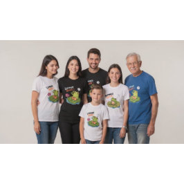 面白いカエル 夏の脳|おバカなカエル カートゥーン Tシャツ
