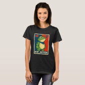 面白いカエル 6 7 ミーム Gen Alpha スラング ミーム Tシャツ (正面フル)