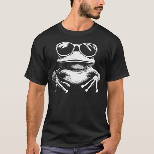 面白いカエル Tシャツ (正面)