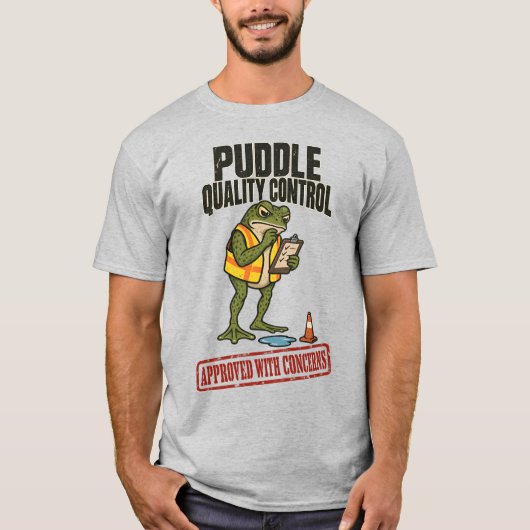 面白いカエル Tシャツ (正面)