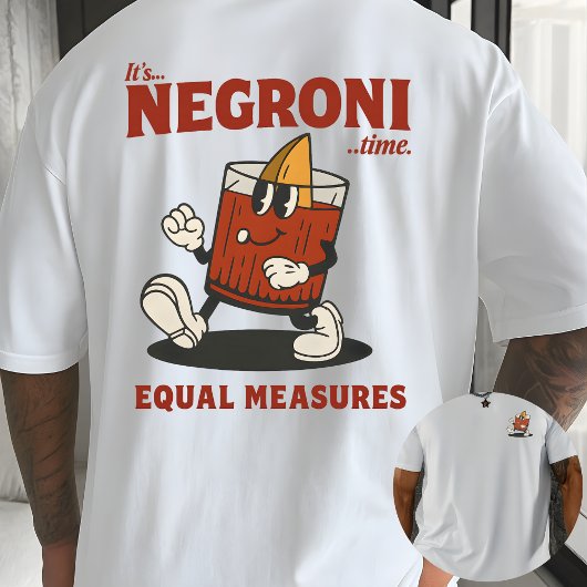 面白いカクテル愛好家のレトロなドリンクデザイン Tシャツ