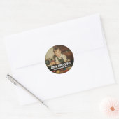 面白いカスタム写真の誕生日マイルストーンパーティー ラウンドシール (封筒)