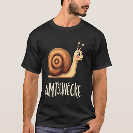 面白いカタツムリ ZIMTSCHNECKE Tシャツ (正面)