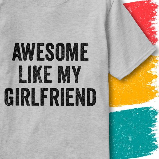 面白いカップルの名言 私の彼女は最高 Tシャツ