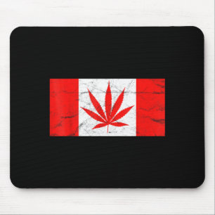 面白いカナダ & 大麻の葉! カナダの新しい国旗ジョ マウスパッド