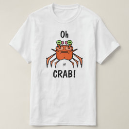 面白いカニ "カニだな" Tシャツ