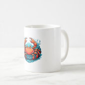 面白いカニ コーヒーマグカップ (正面右)