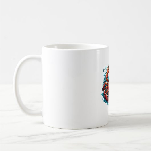 面白いカニ コーヒーマグカップ (左)