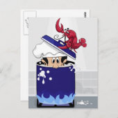 面白いカニ ポストカード (正面/裏面)