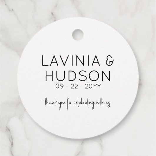 面白いカノッリ イタリアン ウェディング フェイバータグ (裏面)