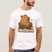 面白いカピバラのゆず温泉Tシャツ Tシャツ (正面)