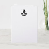 面白いカピバラの宇宙キャピ誕生日パンプレゼント カード (裏面)