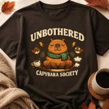面白いカピバラ社会Tシャツ