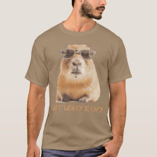 面白いカピバラ ビンテージTシャツ Tシャツ