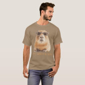 面白いカピバラ ビンテージTシャツ Tシャツ (正面フル)
