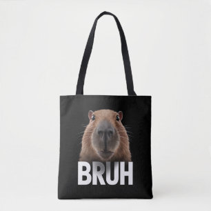 面白いカピバラ Bruh トートバッグ