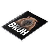 面白いカピバラ Bruh ノートブック (左側)