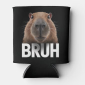面白いカピバラ Bruh  缶クーラー (正面)