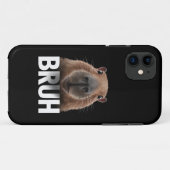 面白いカピバラ Bruh Case-Mate iPhoneケース (裏面(横))