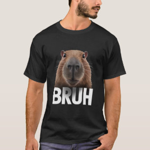 面白いカピバラ Bruh Tシャツ