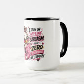 面白いカフェインの皮肉なアヒル マグカップ (正面右)