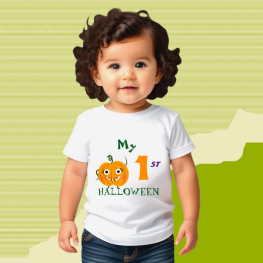 面白いカボチャ ベビーTシャツ