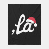 面白いカマラ・ハリス2024カンマ・ラ・クリスマス フリースブランケット (正面)