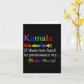 面白いカマラ・ハリス 2024 年のマダム大統領ハリス カード (黄色い花)