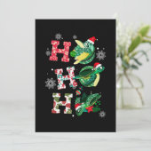 面白いカメのクリスマス好き シーズンカード (スタンド正面)