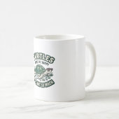 面白いカメ 私を幸せにしてくれる レトロ コーヒーマグカップ (正面右)