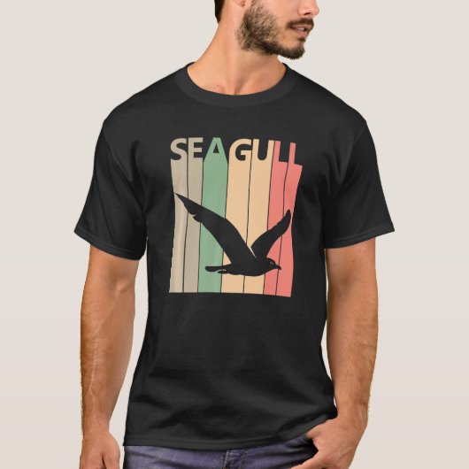 面白いカモメの仮装 Tシャツ (正面)