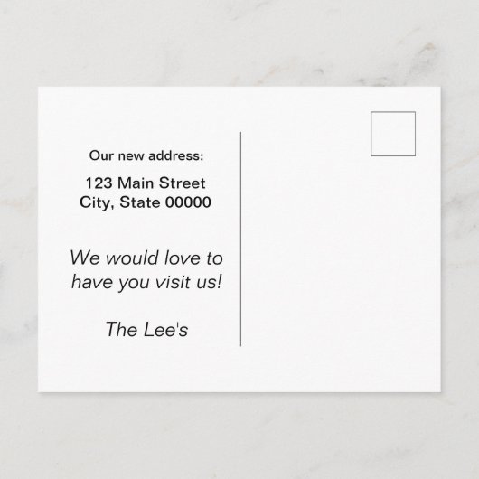 面白いカモメ 案内ポストカード (裏面)